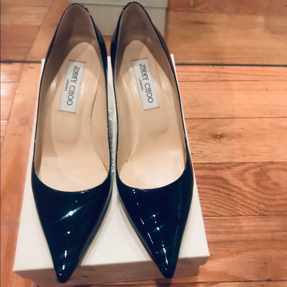 Jimmy choo navy patent aurora pumps - Picture 3 of 8